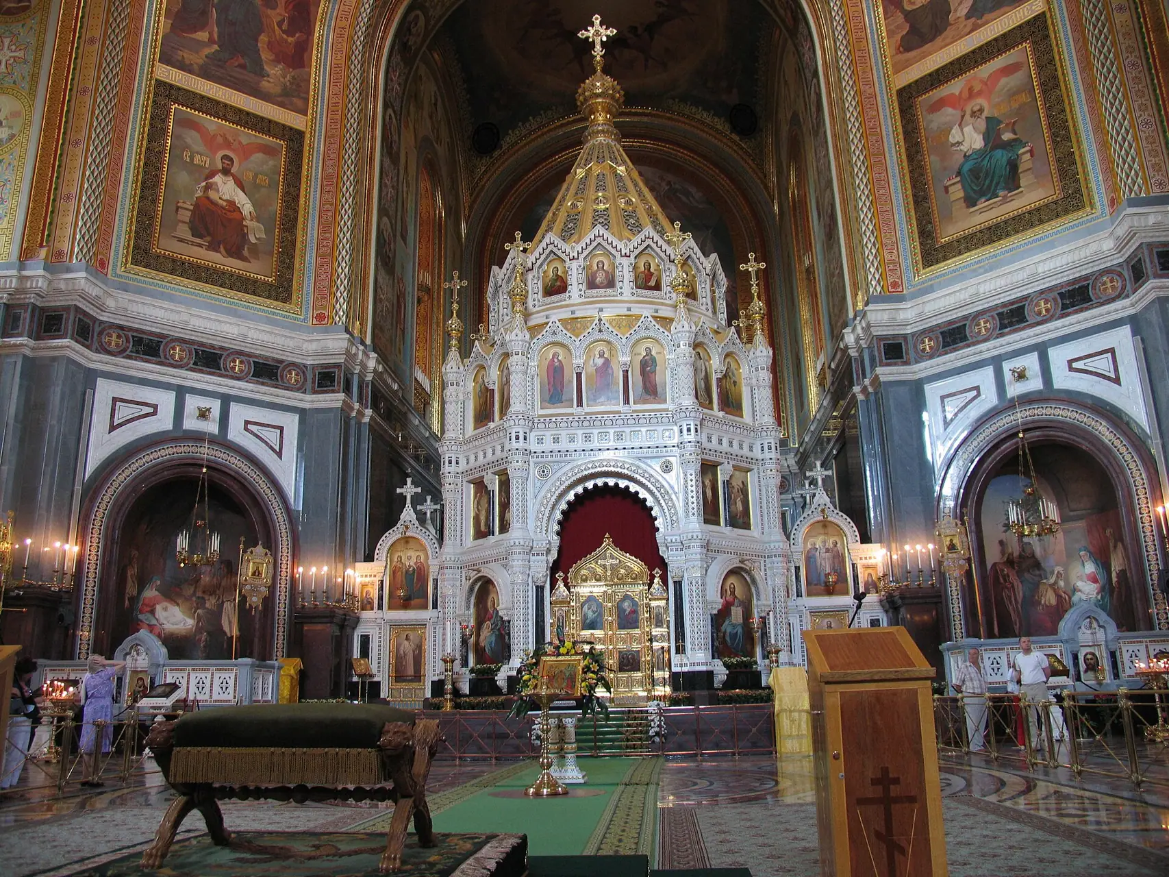 Interior of Cathedral of Christ the Saviour, Moscow