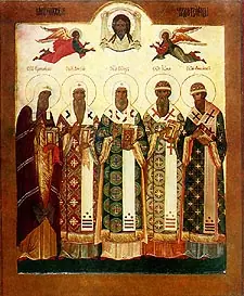 Icon of Hierarchs of Moscow