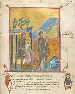Icon of Prophetess Hannah the mother of the Prophet Samuel