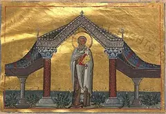 Icon of Auxibius Bishop of Soli, Cyprus