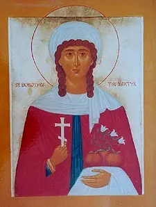 Icon of Virgin Martyr Dorothy at Caesarea