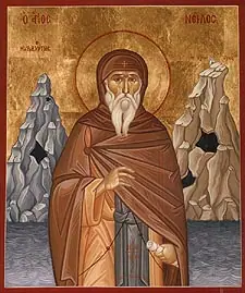 Icon of Nilus the Myrrhgusher of Mount Athos
