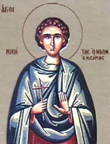 Icon of Nikḗtas of Nisyros near Rhodes
