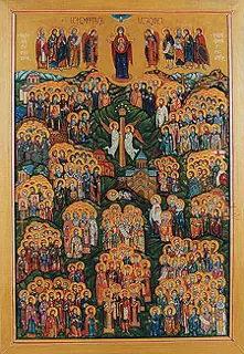 Icon of Feast of All Saints of Georgia