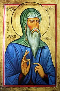 Icon of Hilarion the New of Georgia