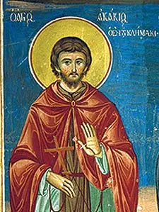 Icon of Akakios of Sinai who is mentioned in The Ladder
