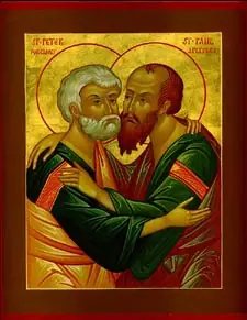 Icon of Glorious and All-Praised Leaders of the Apostles